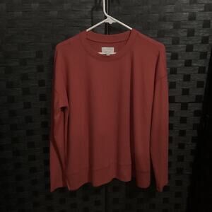Lucky Brand Super Soft Cloud Jersey Lightweight Sweater Cozy Crewneck Top Size M